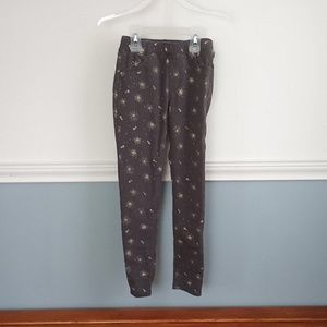 Girl's charcoal gray pants with glitter star design. Jumping Beans size 8.